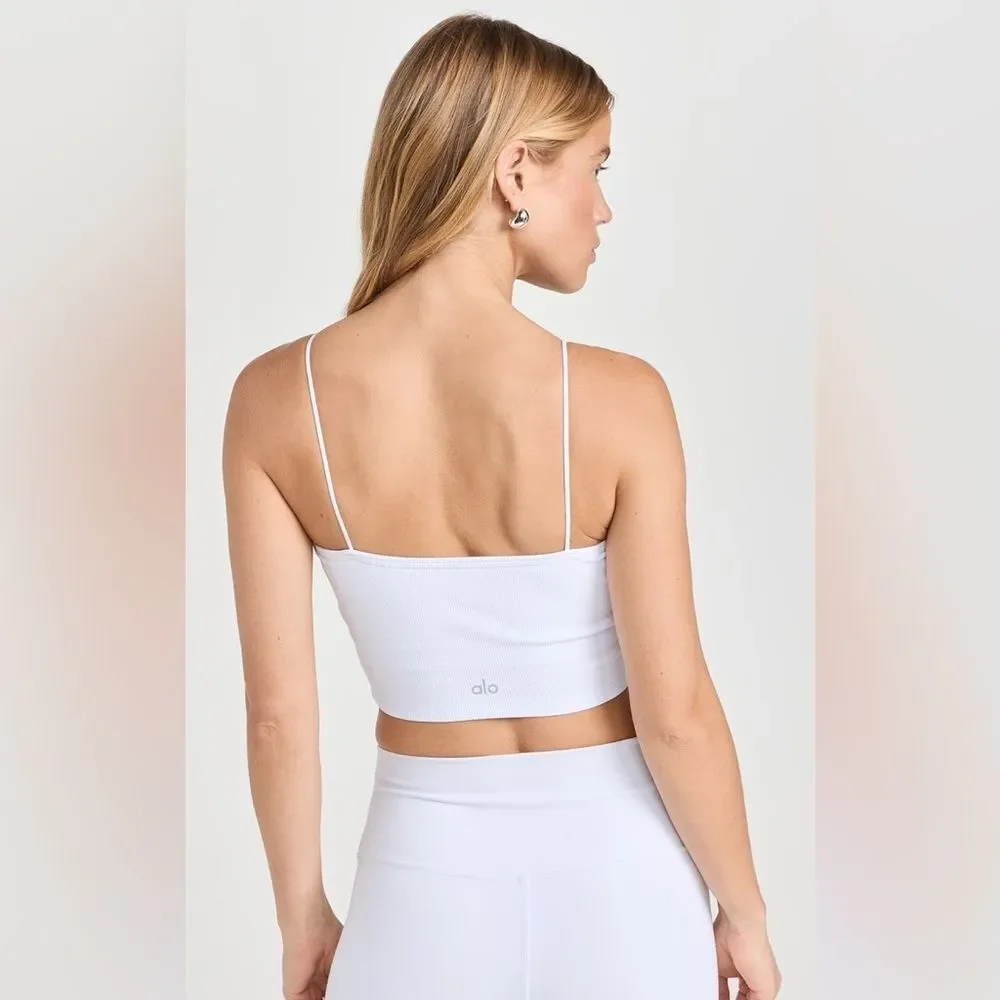 Alo Yoga Goddess Ribbed Bandeau Top
